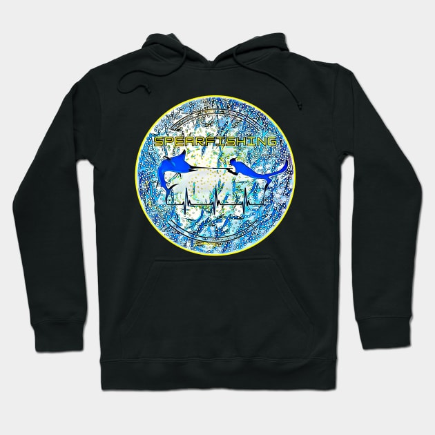 The spearfishing in the sea Hoodie by UMF - Fwo Faces Frog